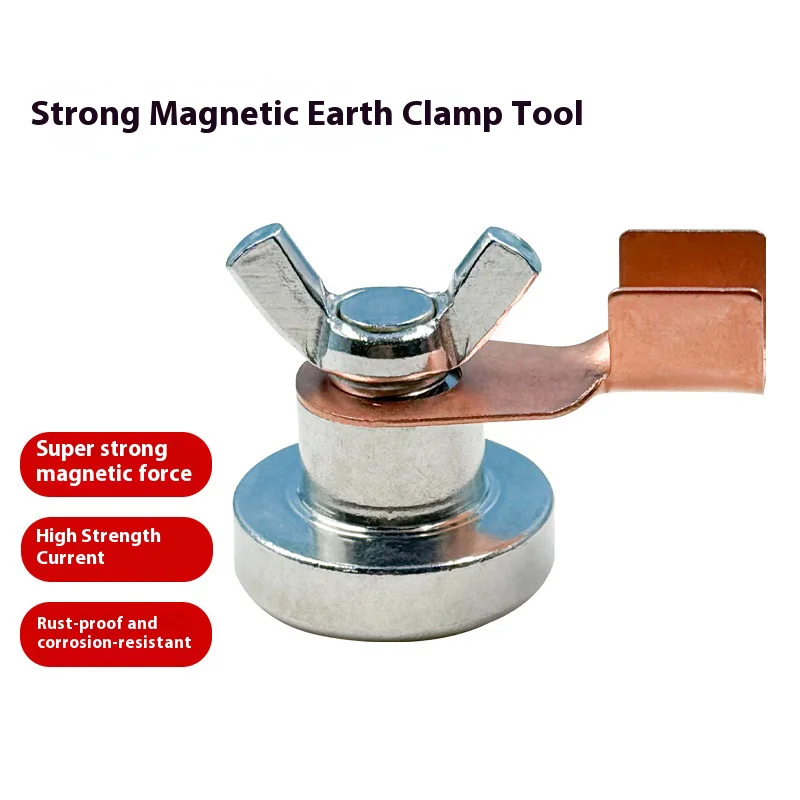 5PC Welder Welding Strong Magnetic Grounding Tool, a Special Strong Magnetic Grounding Tool for Strong Single Head Welding