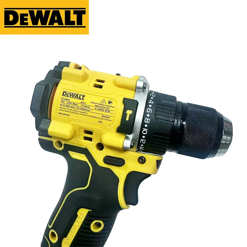 DEWALT DCD805 Brushless Cordless Drill, 20V MAX High Power Durable Power Drill for Home Repair & Construction Jobsite