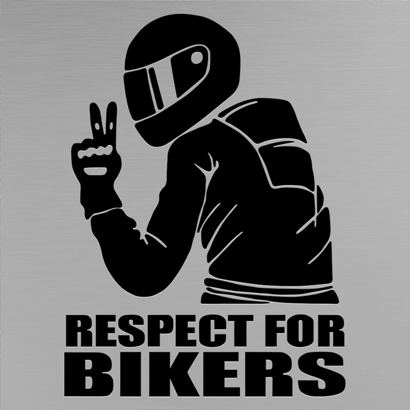 RESPECT FOR BIKERS Motorcycle Car Sticker Decoration Universal Reflective PVC