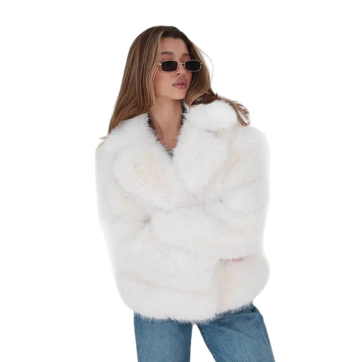 Autumn and winter imitation fur coat 2025 new thickened artificial fur environmentally friendly fur coat women