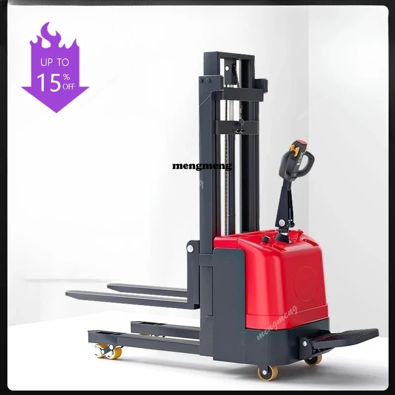 A61 1-2 ton electric stacker hydraulic handling lifting and unloading automatic lifting full electric handling deposit