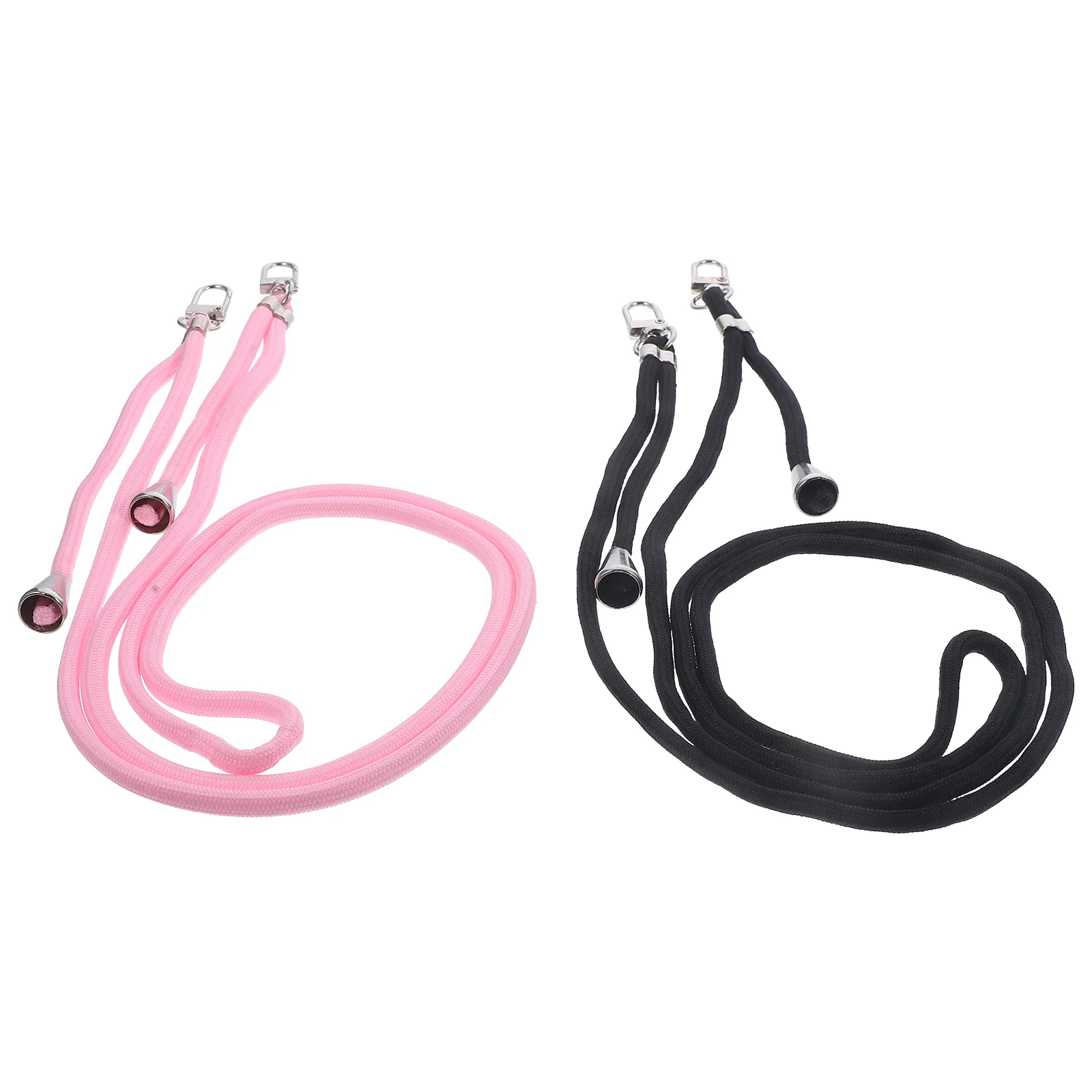 

2 Pcs Lanyards for Keys Crossbody Mobile Phone Strap Double Buckle Neck Id Badge