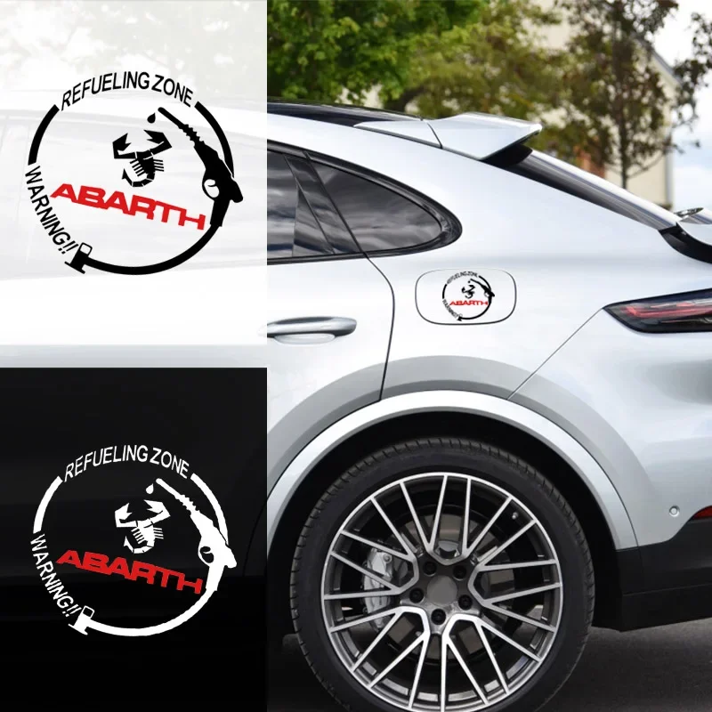 Car Fuel Tank Cap Sticker Suitable for Abbas Abarth Freemont Strada 500X Grande Punto Ducato Stilo Palio Decoration Decal
