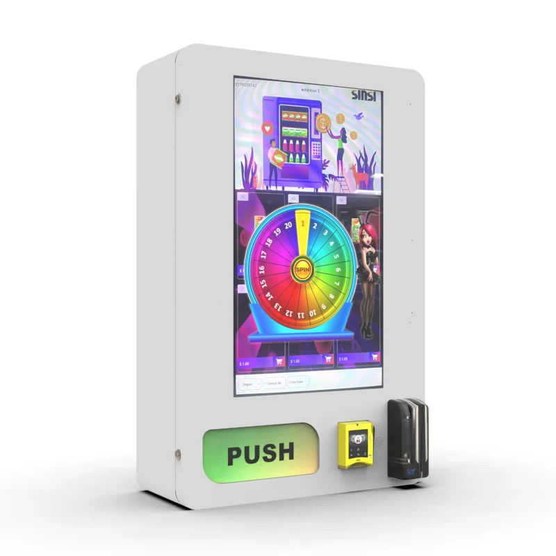 32 Inch Touch Screen Age Verification Mini Wall Mounted Vending Machine With Card Payment Support 4G and Wifi