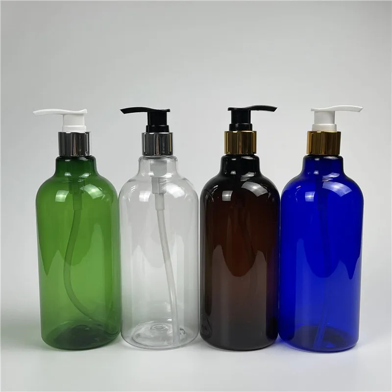 

500ML X 12 PET Lotion Pump Bottle Multicolor Plastic Cosmetic Container Empty Shampoo Sub-bottling Massage Essential Oil Bottles