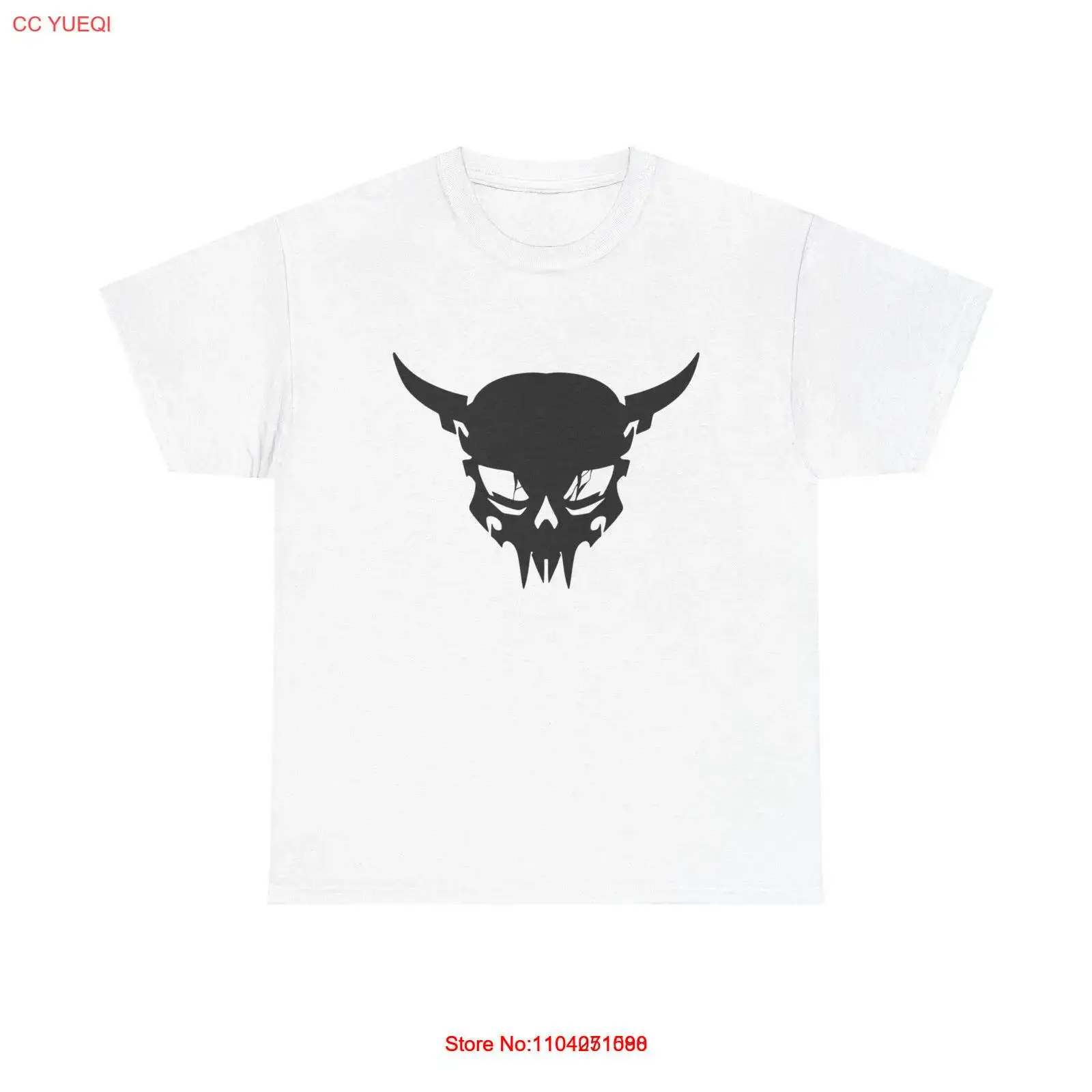 Horned Skull T-Shirt - gothic heavy metal cool vintage macabre punk rock demon