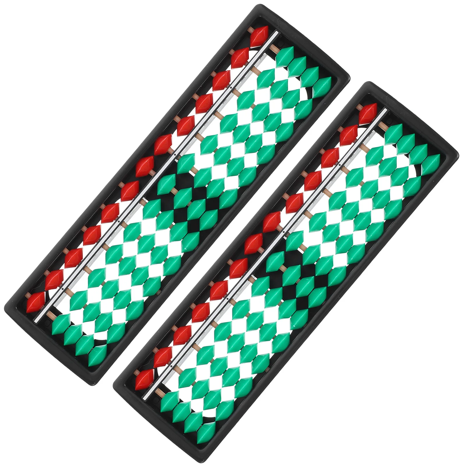 2 pezzi di plastica Abaco sussidi didattici Calcolo vintage Studente cinese Matematica Perline Contatore Giocattolo educativo portatile