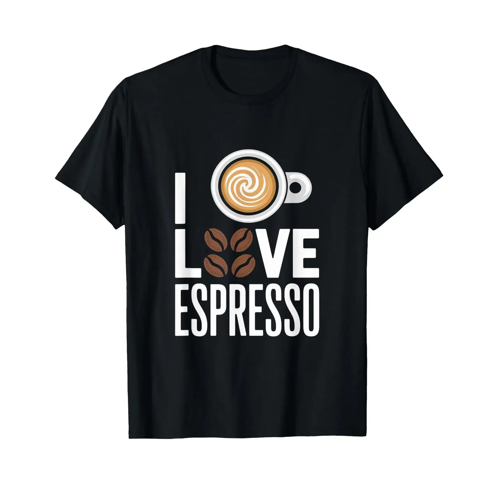 Ich liebe Espresso Kaffee Enthusiasten Design T Shirt vintage Washed Stylish streetwear Top For Everyday Wear graphic Slightly