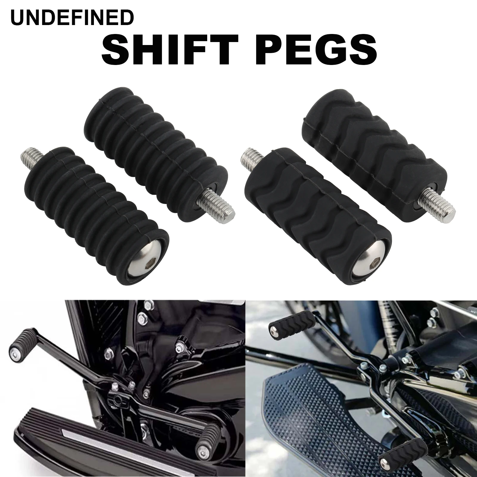 Motorcycle Black Gear Shift Pegs For Harley Touring Road King Street Glide Sportster XL 883 1200 Dyna Low Rider Softail Fat Boy