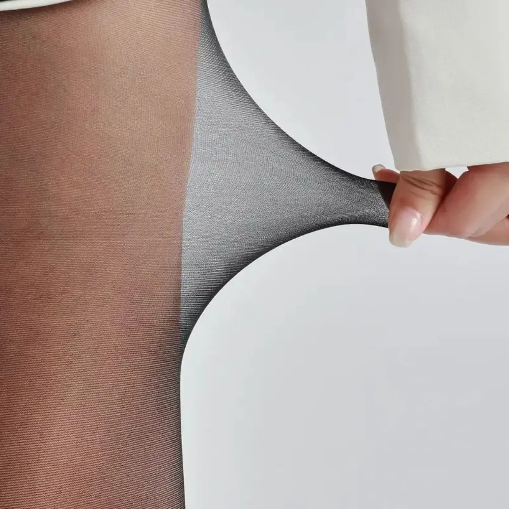 

Fashion Personality High Pantyhose Asymmetry Leggings Female Stockings Hollow Out Perspective Vertical Line Tights Women