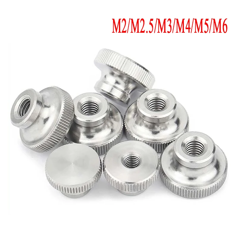 5pcs  M2/M2.5 /M3/M4/M5/M6 304 Stainlessy Steel Double Step Adjust Knurl Thumb Nut Hand Tighten Thumbnut