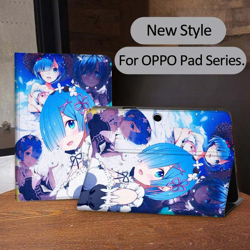 

Cartoon Re ZERO Anime Tablet Case For OPPO Pad 2 3 4 11 SE X Air 2 Neo Pro 12.1 10.36 11 11.4 13.2 Inch