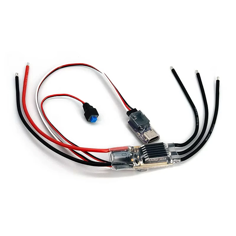 RevvitRC 50A فرش ESC AM32 BEC 7.4-8.4V 2-6S ل 1/8 1/10 مقياس السيارات محوري SCX10 Traxxas TRX-4 TRX-6