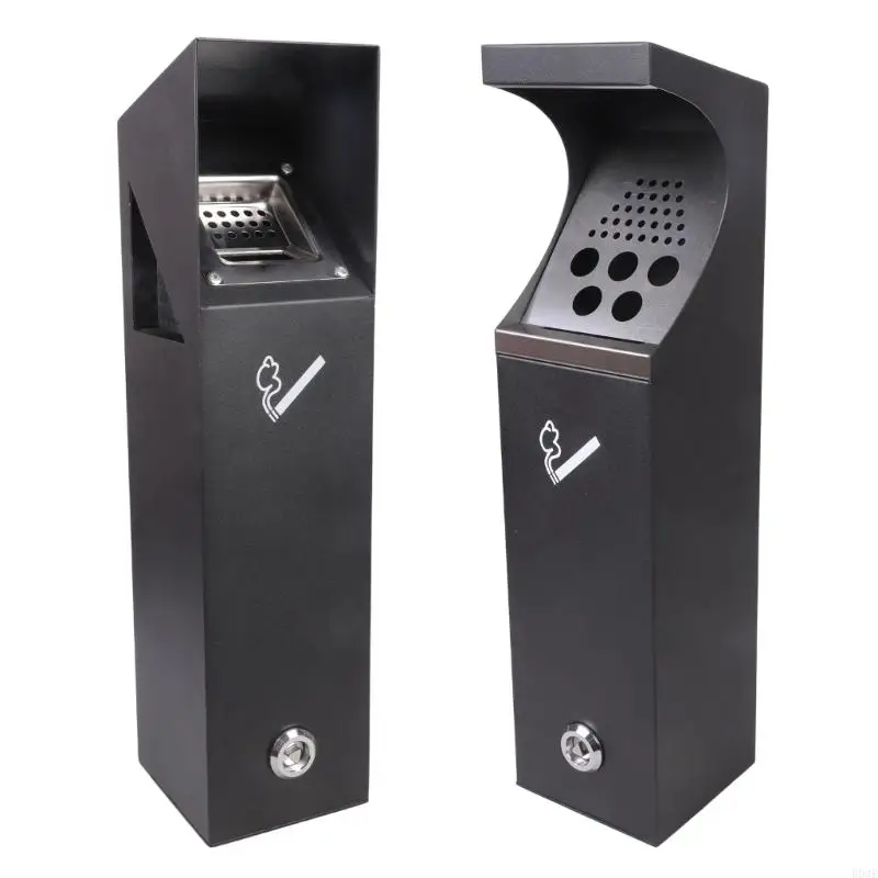 Outdoor Wall Mounted Trash Can With Easy Installation And Bottom Opening Design For Quick Cleaning For Various B03E