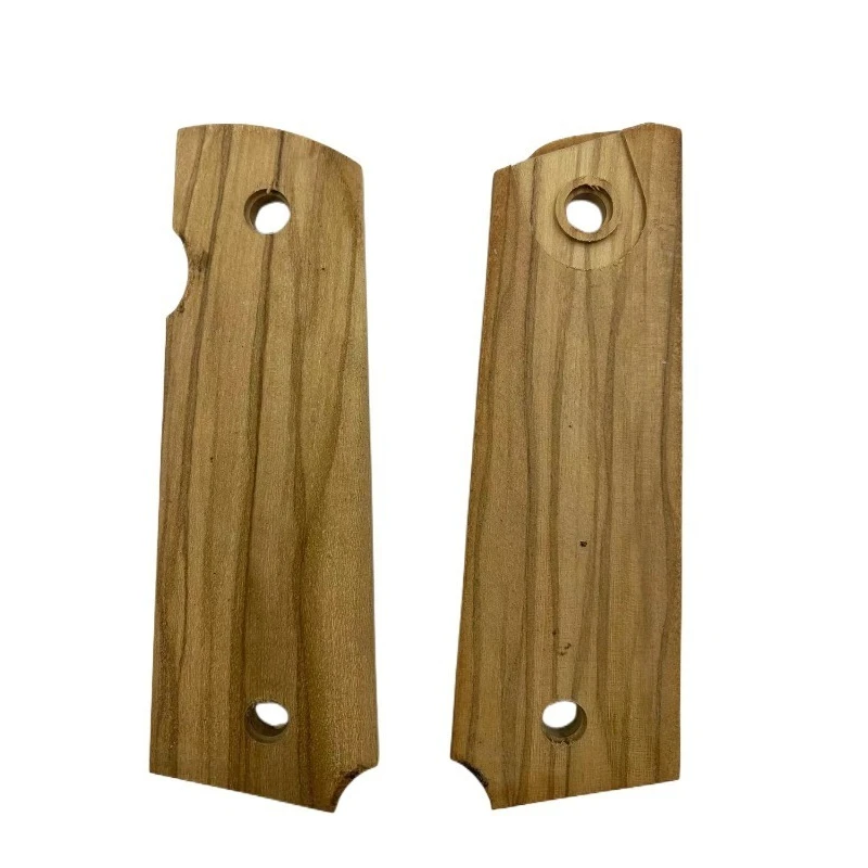 1 Pair CNC Custom Redwood / Color Wood / Natural Wood Made Grips Handle Scales For 1911 Models Grip Replace Parts Accessories
