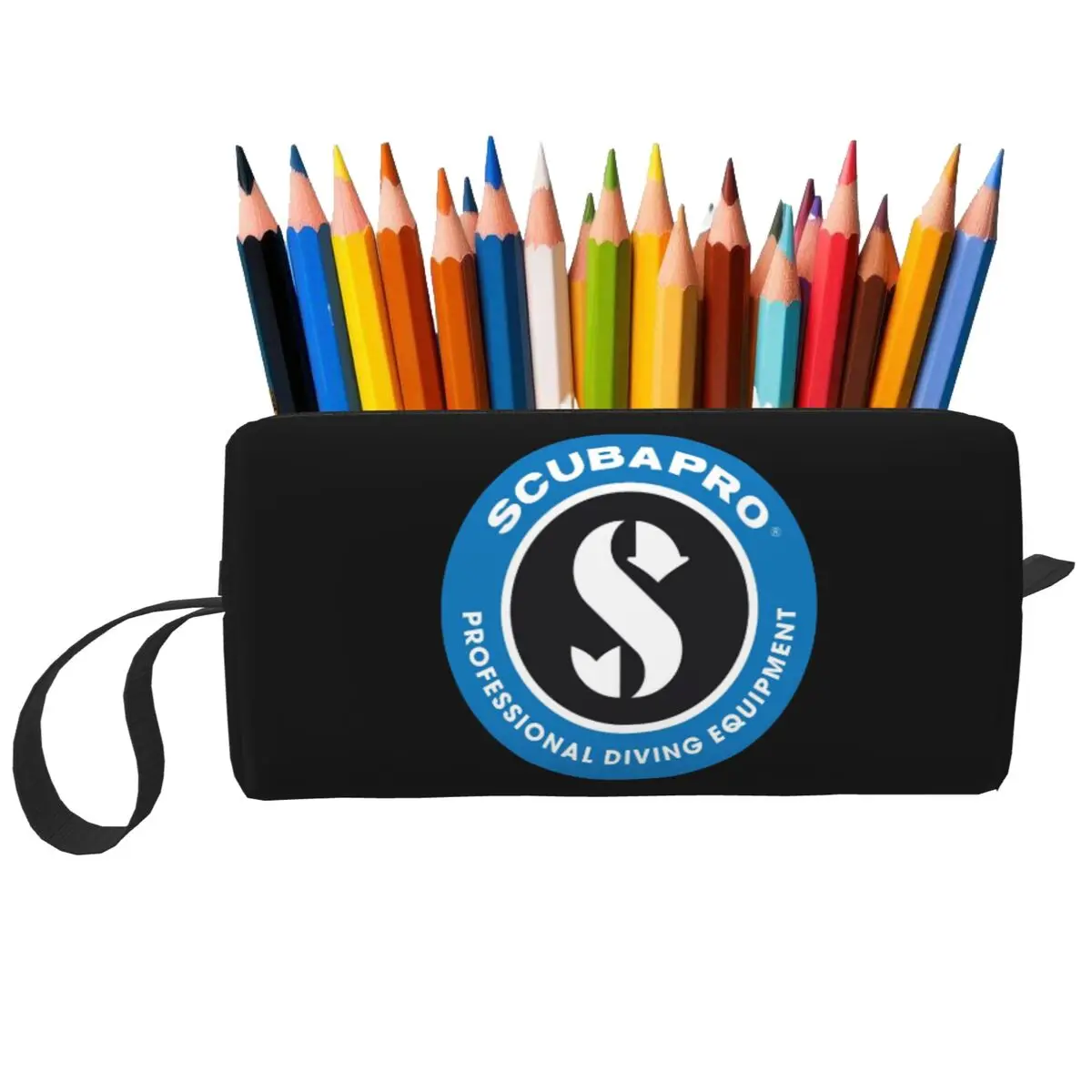 Estojo de lápis com logotipo scubapros para crianças, caixa de canetas escolar, bolsa de lápis, material de papelaria, viagem, bolsa de cosméticos feminina
