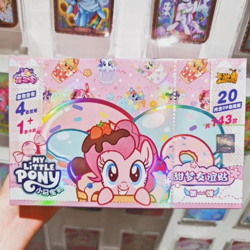 KAYOU Genuine My Little Pony Sweet Dream Friendship Pack Cute Pattern Decoration Sticker Anime Collectible Card Birthday Gift