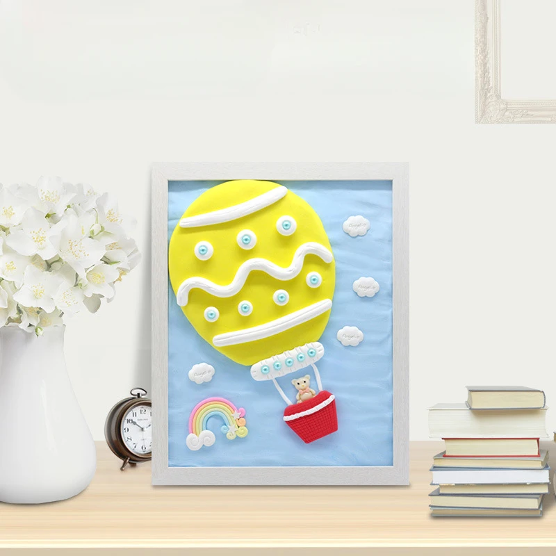 Super Light Clay Picture Frame Painting DIY Handmade Set Stereoscopic Photo Frame Clay Painting Creative Gifts