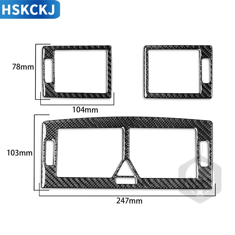 For Mercedes Benz B Class W245 2005-2011 Accessories Carbon Fiber Interior Air Conditioner Panel Car Accessories Decoration