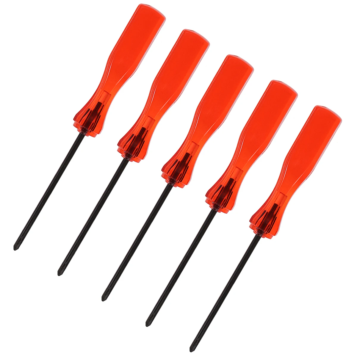 

5pcs Triwing Screwdriver for Game Console Repair Red Color 5 Inch Durable Plastic Metal Precision Tool Triangle Y Tip