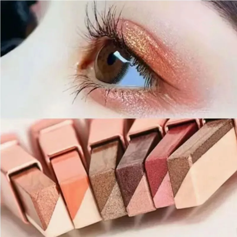 2 In 1 Double Color Glitter Eye shadow Stick Waterproof Gradient Stereo Eyeshadow Pallete Pen Bicolor Shimmer Beauty Makeup Tool