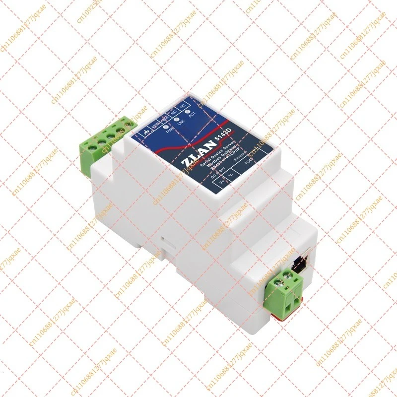 for ZLAN5143D DIN Rail RS485 To Ethernet Converter TCP/IP Serial Network Server With Power Adapter