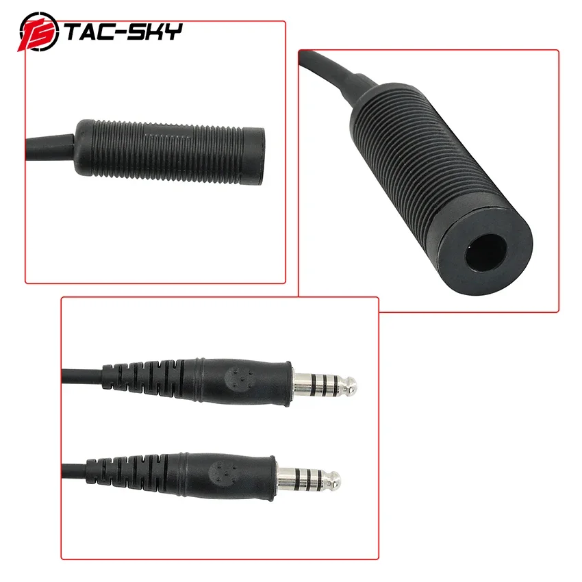 TS TAC-SKY TACTICAL HEADSET ACCESSORIES Single To Dual Communication Adapter For SORDIN COMTA Headsets