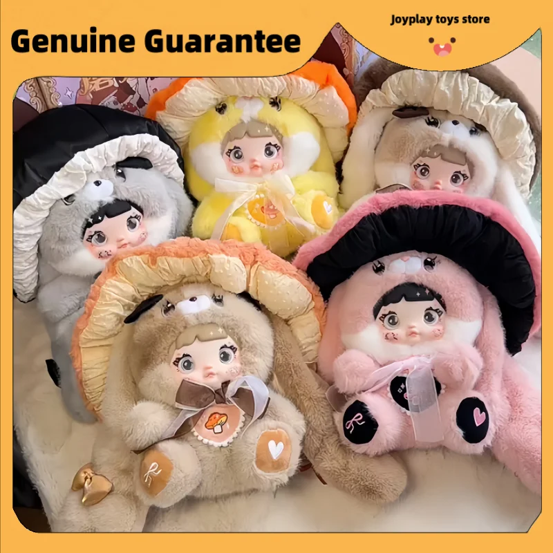 

New Genuine Nommi Mushroom Hat 400% Vinyl Dolls Cute Bunny Doll Kawaii 400% Nommi Collectible Toys Mushroom Customized Gifts