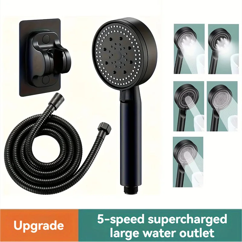 Shower Head Shower Set Complete Sink Faucet 5 Modes High-Pressure Handheld Showerhead Water Saving Bathroom Shower System Set