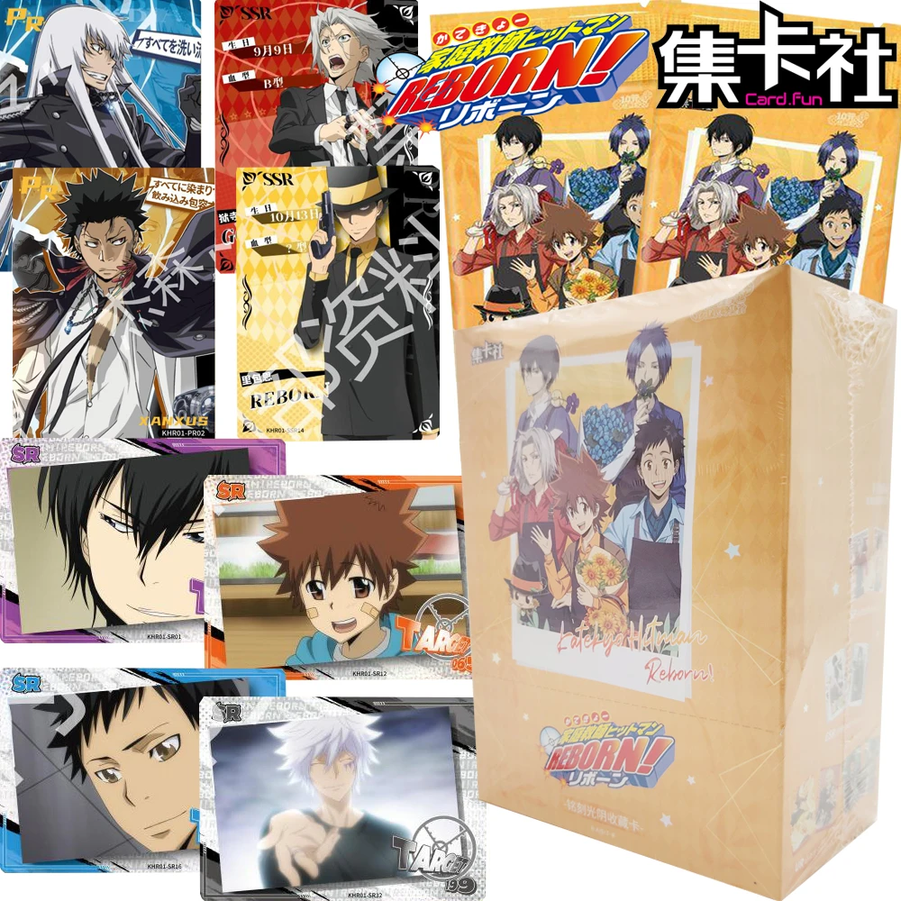 CARD.FUN Genuine Hitman Reborn Collection Cards XANXUS Rokudo Mukuro Fashion Shiny Trendy Clothing Anime Cards Gifts for Fans