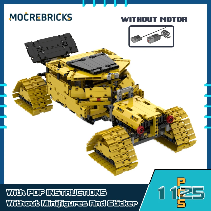 MOC-100080 City Engineering Vehicle Hots Selling Building Blocks Model Cars DIY Desktop Decorative Puzzle Toys Bricks For Kids