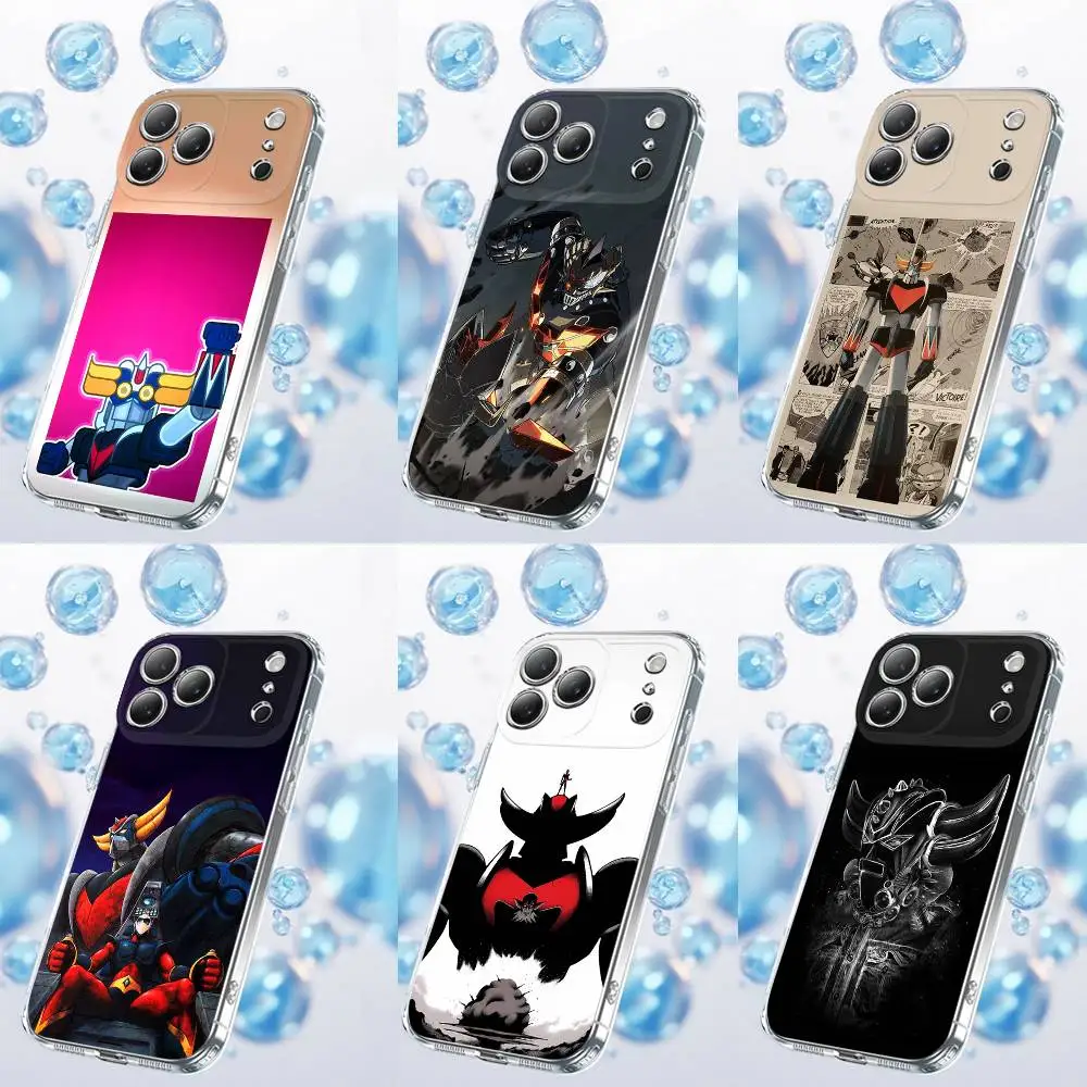 

UFO Robot G-Goldorak Phone Case For iPhone 17,16,15,14,13,12,11 Plus,Pro,Max,Plus,E,SE4,Air,Mini Transparent