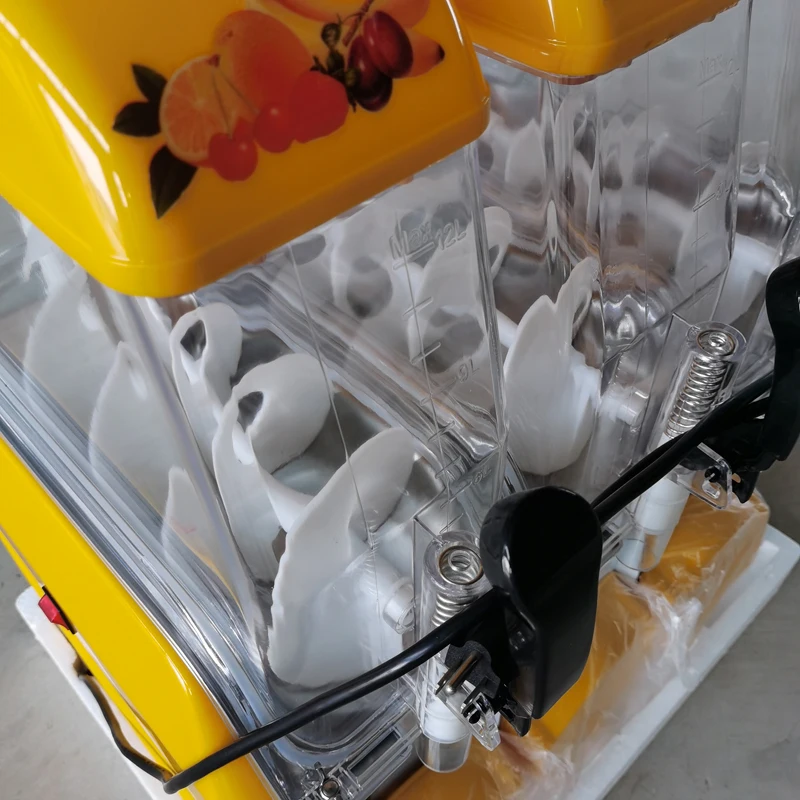 صانع العصائر، آلة صنع المشروبات المجمدة التجارية، آلة عصير ذات أسطوانة مزدوجة #5