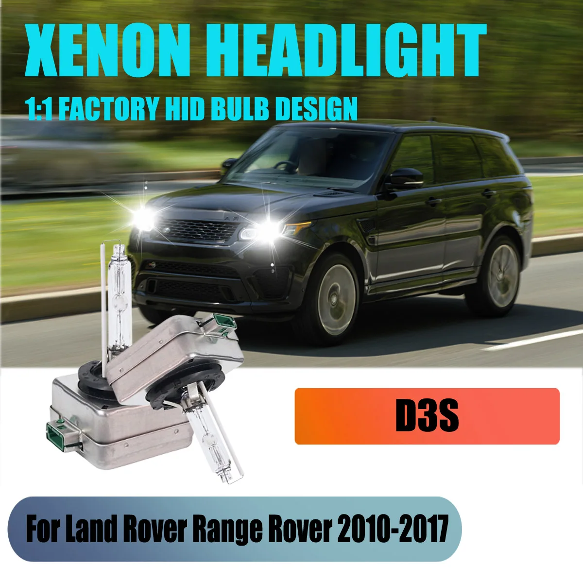 

35W D3S Xenon HID Light Bulb(Not Halogen/Led Bulbs) Car Headlight For Land Rover Range Rover 2010 2011 2012 2013 2014-2017