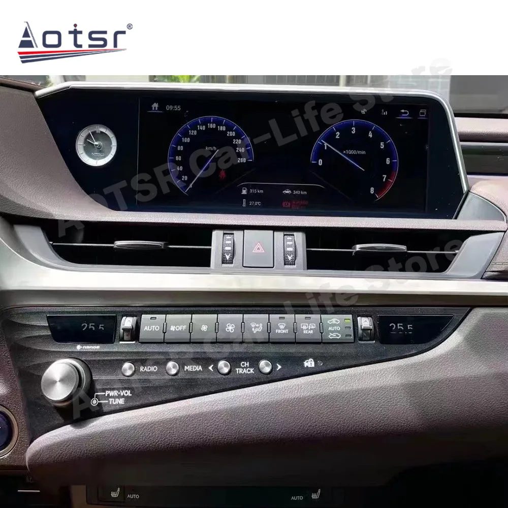 Android 13 Radio Coche With BT 5.0For Lexus ES 250 300 300h 350 2018 2019 2020 2021 Carplay Automotive Multimedia GPS Player