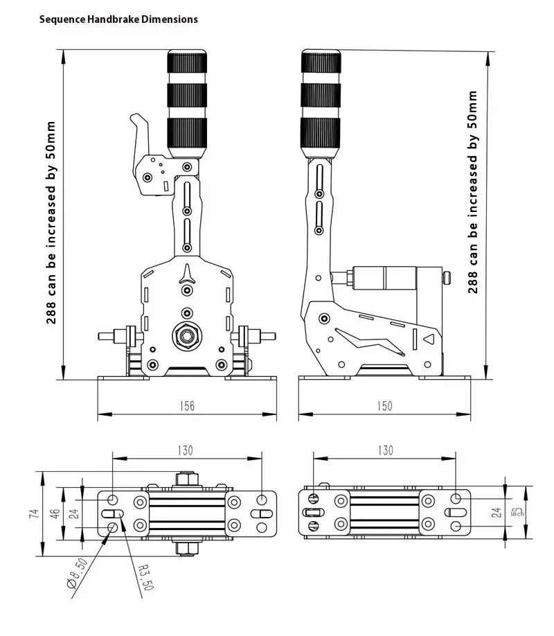 PC USB Racing Games Sequential Shifter H Gear Handbrake SIM For Thrustmaster /Logitech /SIMAGIC /FANATEC /MOZA view 5
