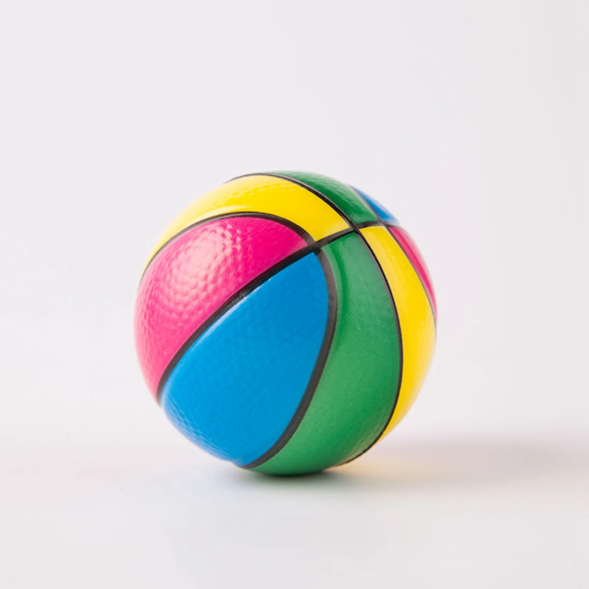 12Pcs Bunte Hand Basketball Übung Weiche Elastische Stressabbau Ball Kind Kleine Ball Spielzeug Erwachsene Massage Spielzeug