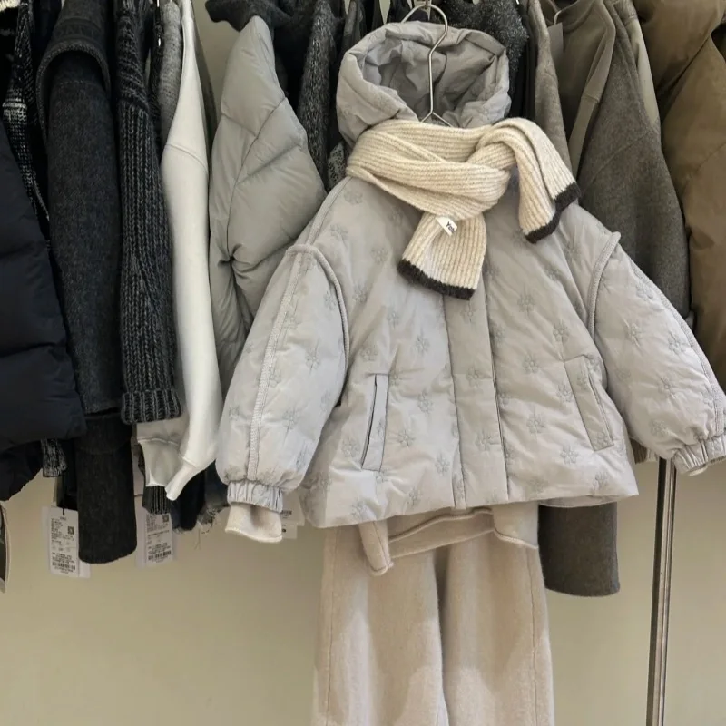 

Winter Children Girls Parkas Cotton Padded Florla Pritned Toddler Kids Girls Outerwear Coat Hooded Thick Warm Junior Girl Jacket