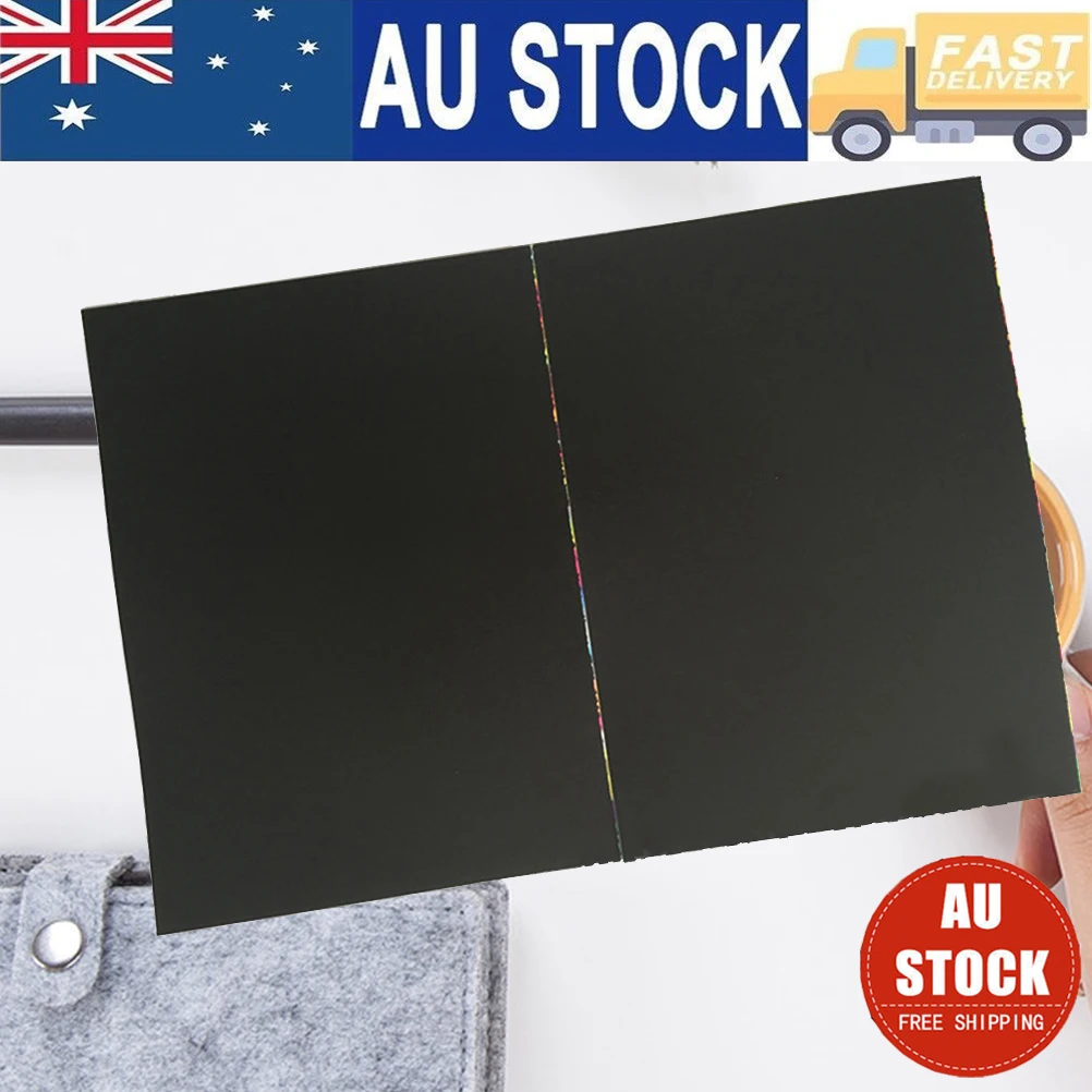 2 パック アート スクラッチ ペイント グラフィティ ブック カラフルなスクラッチ ドローイング レインボー ペーパー