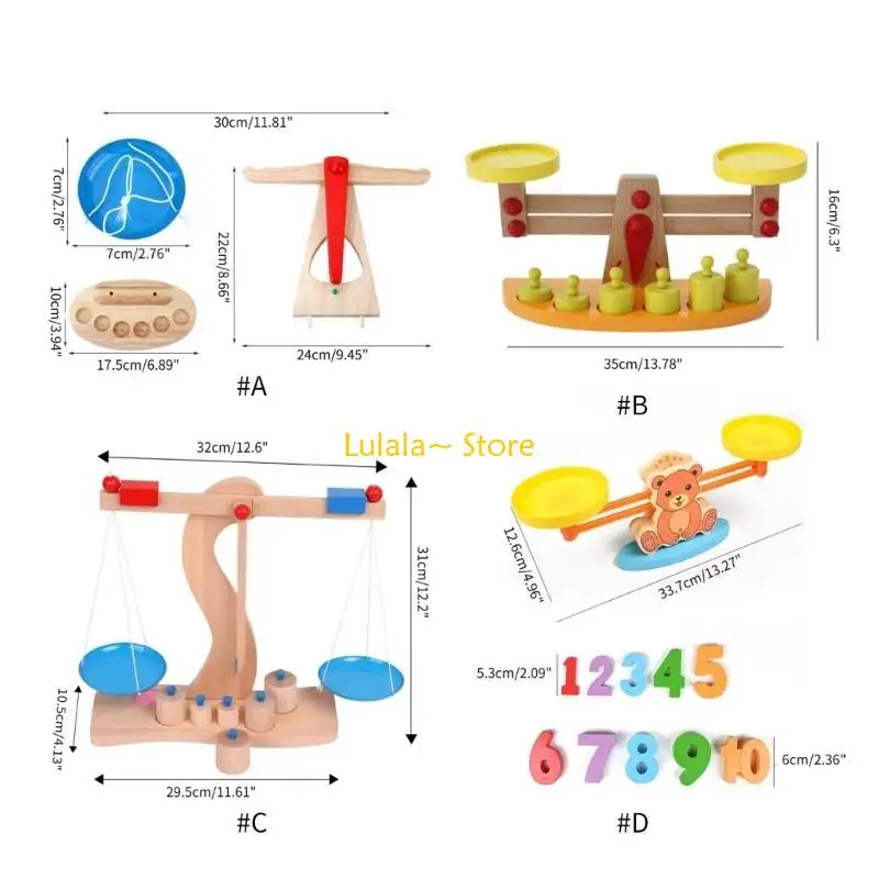 Y4QA Gioco bilanciamento in legno Giocattolo per bambini Apprendimento educativo Gioco da tavolo Giocattolo in