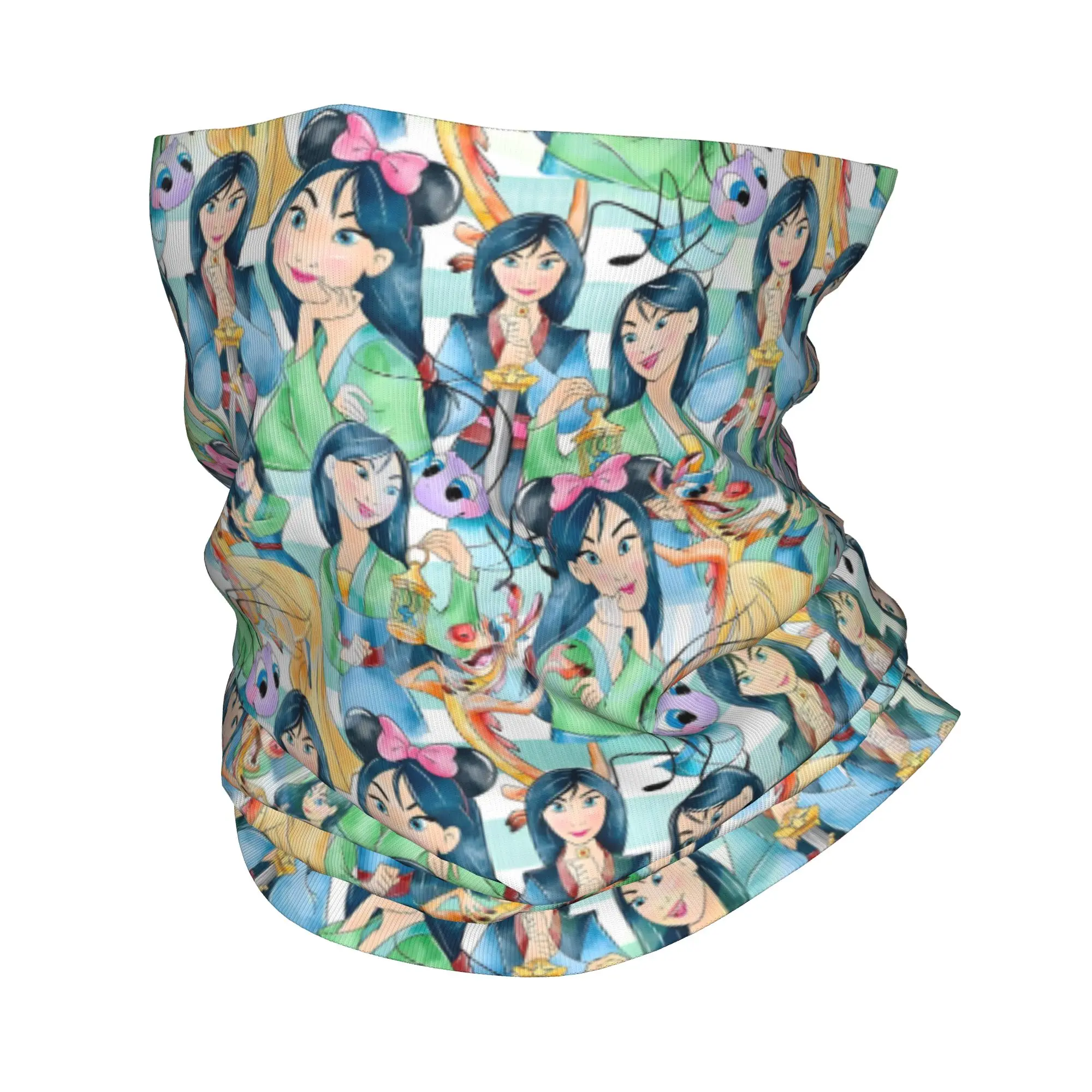 

Многофункциональный шарф-бандана/гейтер с принтом Мулан для мужчин и женщин, зимний, для походов, катания на лыжах, защита для лица