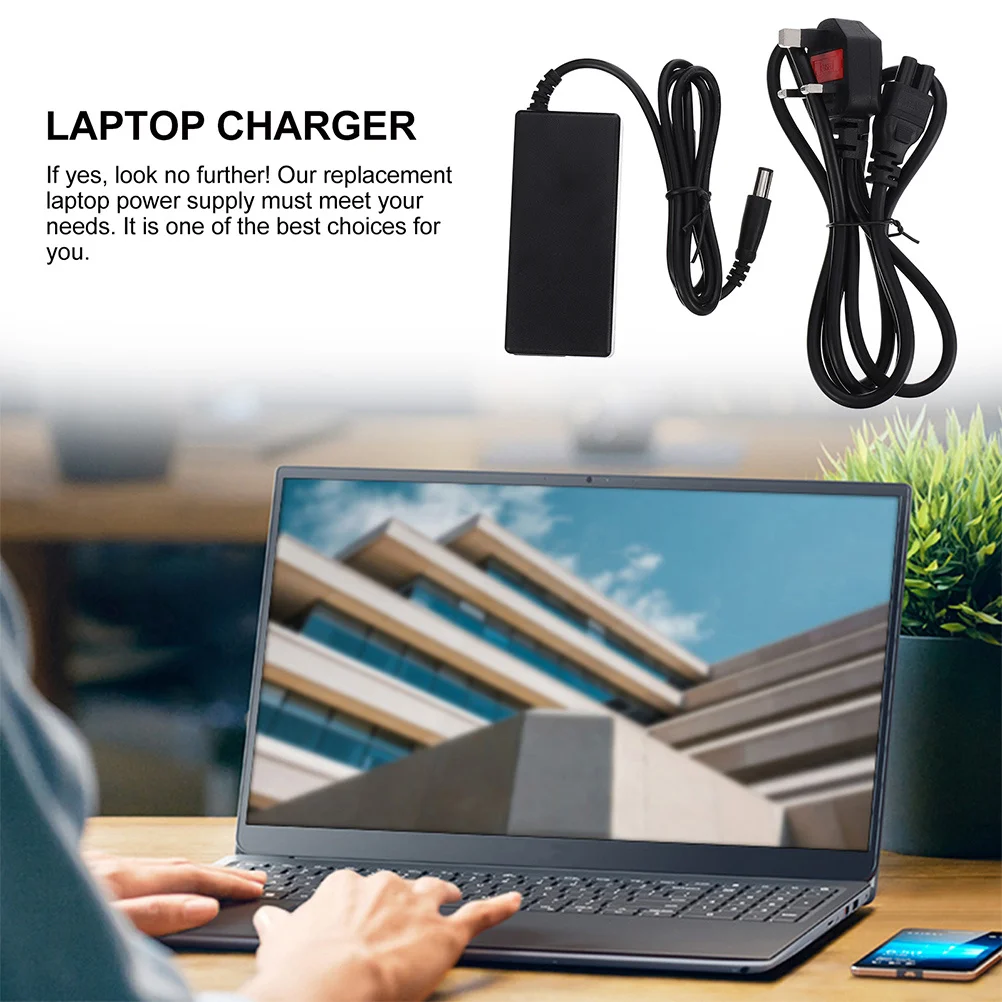 

1 комплект адаптера питания для ноутбука, портативный зарядный инструмент с высоким выходом и встроенной защитой, вилка европейского стандарта