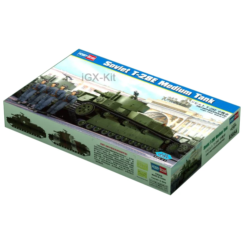 Hobbyboss 83854 1/35 Scale Soviet T-28 T28 Medium Tank Additional Armor Type  Vehicle Hobby Craft Toy Plastic Model Building Kit