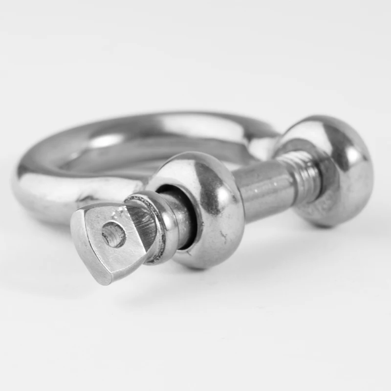 304 Stainless Steel Rigging Hardware Rope Shackles M4 M5 M6 M8 M10 M12 M14 M16 Bow Shape Load Shackle
