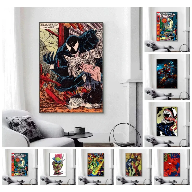 5D DIY Diamond Painting Venom Comic No Frame Diamond Art Kit Home Wall Decor Gift For Superhero Fans