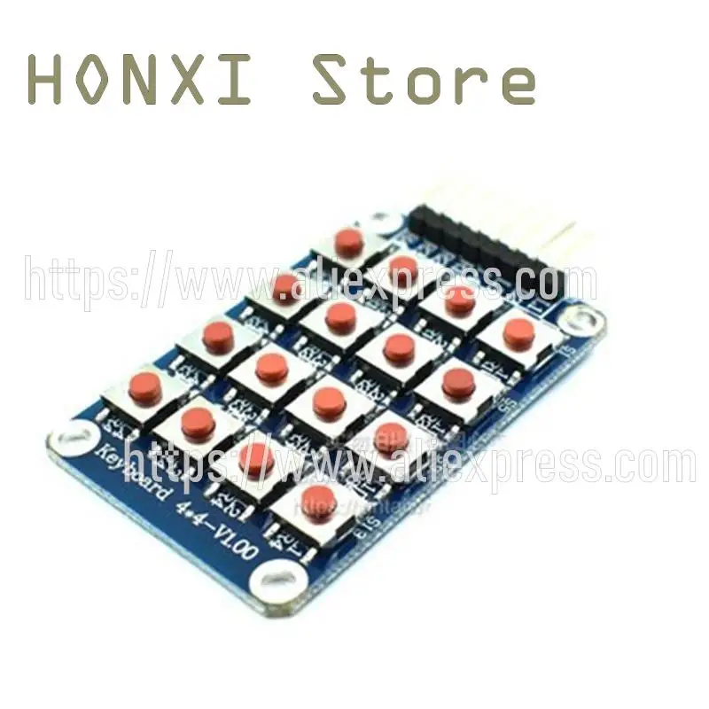 2PCS Micro switch 4 x4 matrix keyboard 16 bit MCU module