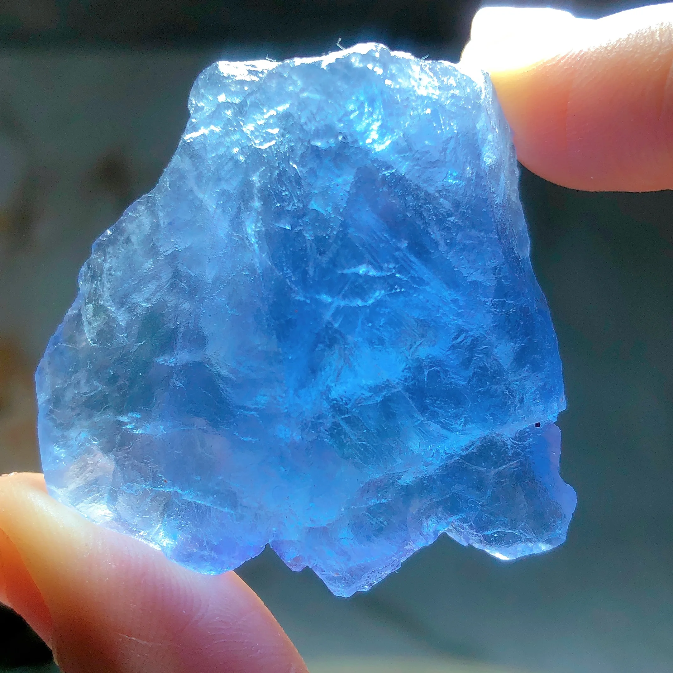 

Natural Crystals Blue Fluorite Raw Stone High Quality Healing Specimen Home Decorations Energy Mineral Ore