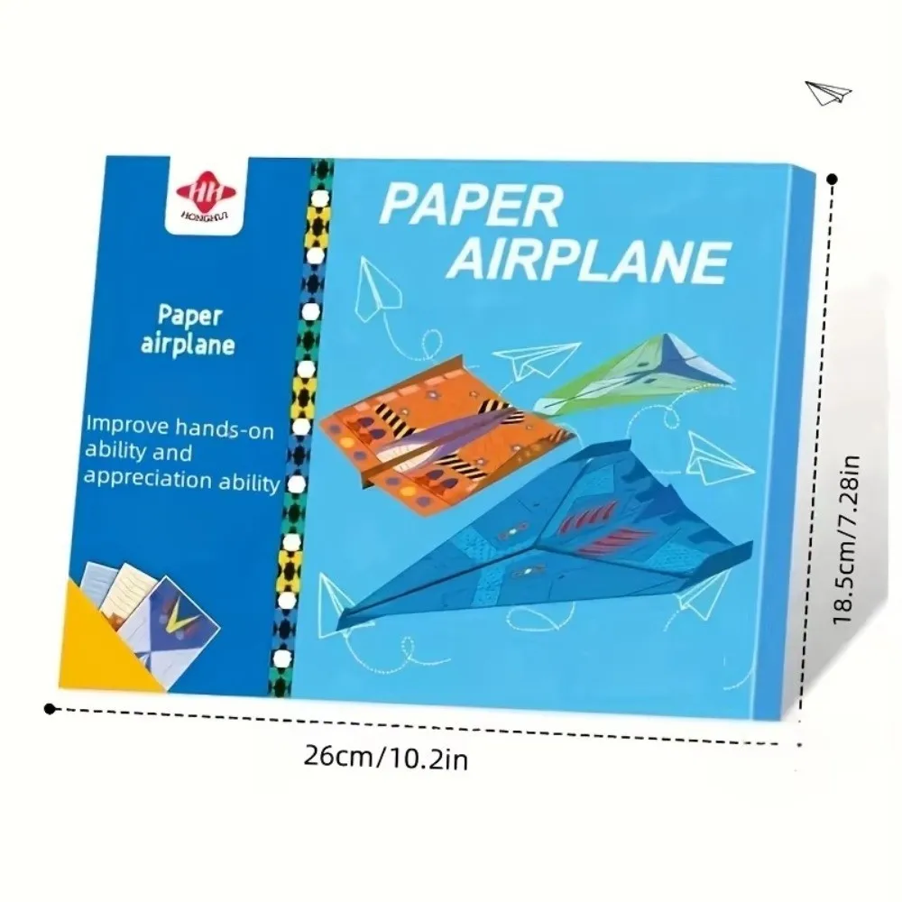36 Sheets 3D Origami​ Paper Airplane Origami Set 12 Models ​Colored Papers​ STEM Science Kit Handmade Craft Kit Children