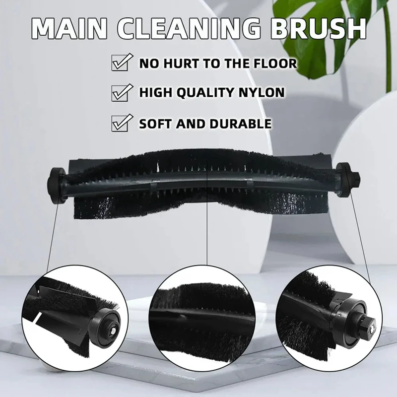 For 360 S5 / S7 / S7 Pro Robot Vacuum Cleaner Replacement Spare Parts Roller Side Brush Hepa Filter Mop Cloths