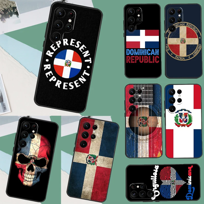 Flag of Dominican Republic Case For Samsung Galaxy S23 S22 Ultra Note 10 Plus Note 20 Ultra S9 S10 S20 S21 FE Cover